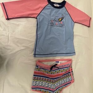 NWOT Girls Snoopy Swim set Hanna Andersson_ 160cms